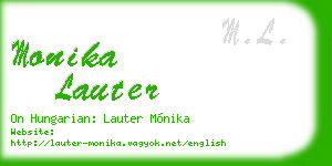 monika lauter business card